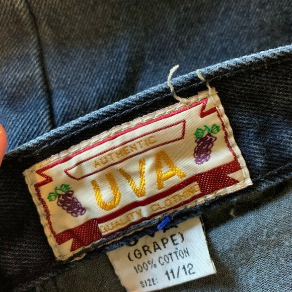 Uva (Grape) Vintage High Rise Jeans Blue Denim - Picture 6 of 8